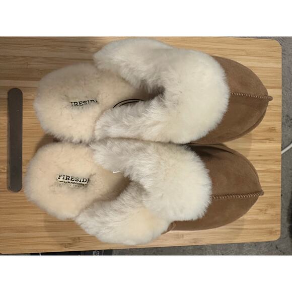 NWOT Women's Fireside Dearfoams Melton Shearling Platform Slipper Sz. US 8/EU 39 - Picture 10 of 11